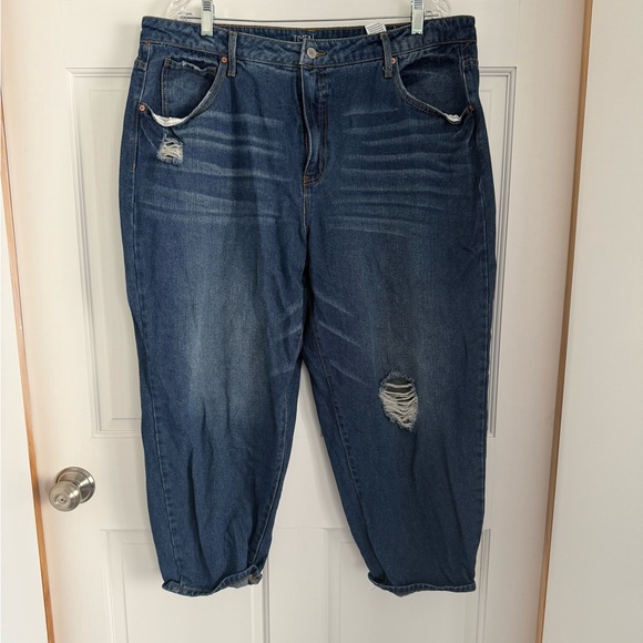 Time and Tru Denim - High Rise Distressed Jeans